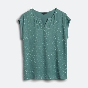 EUC!! PAPERMOON Reece Mixed Material Teal Blouse - Size L